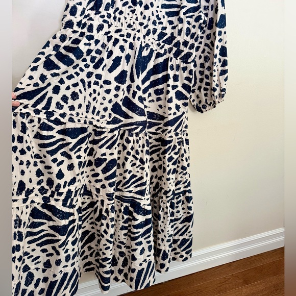 Anthropologie Somerset Long Sleeve Poplin Maxi Dress size 2X Cotton Boho Maxi - Picture 10 of 16